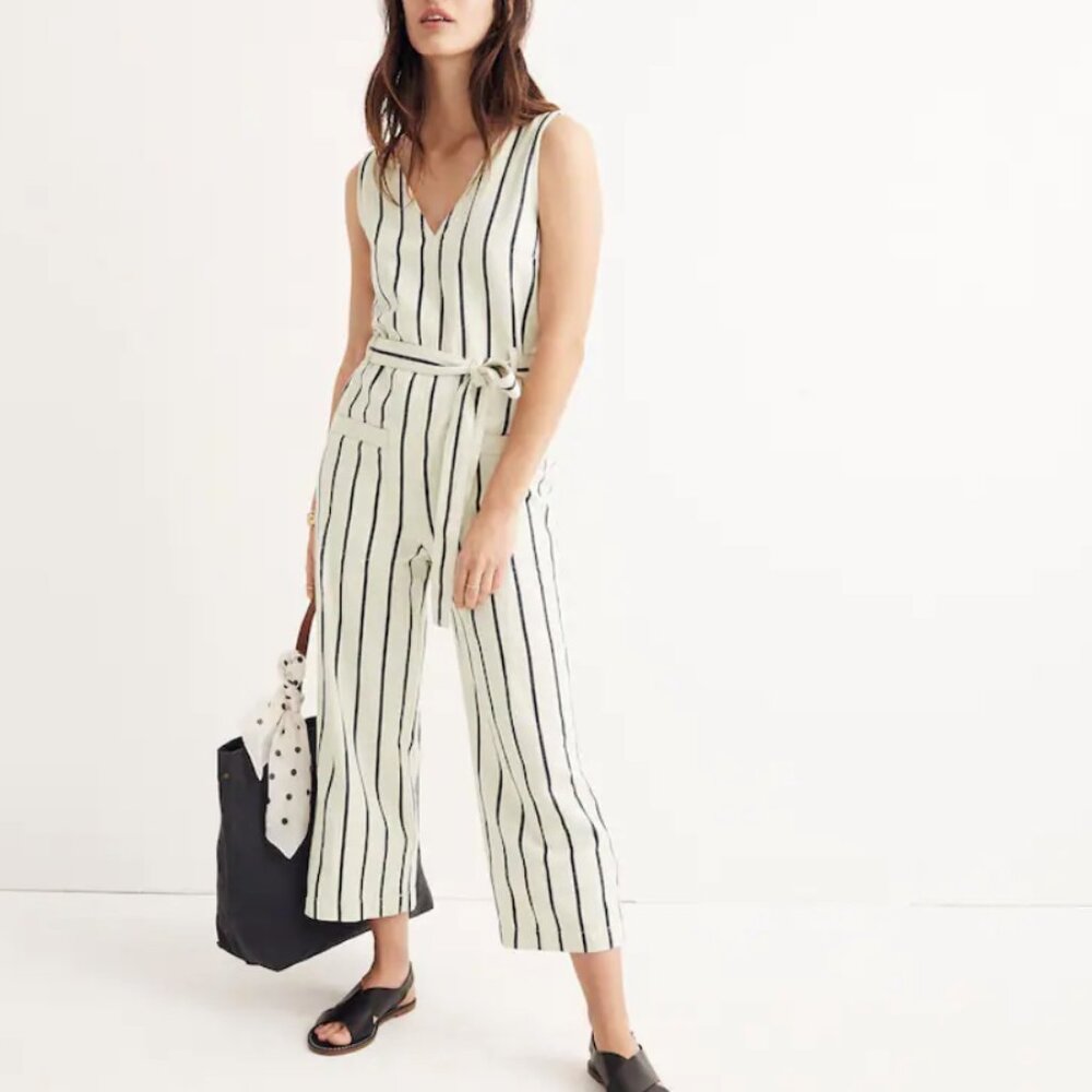 Striped Pull-On Jumpsuit, Size: Small, Madewell brand